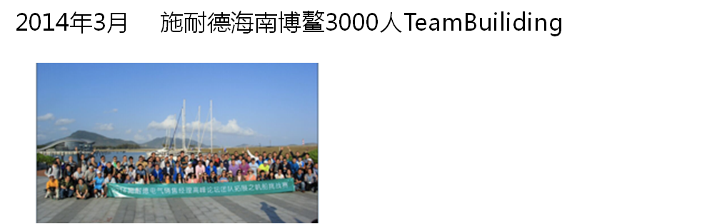 施耐德海南博鳌3000人TeamBuiliding